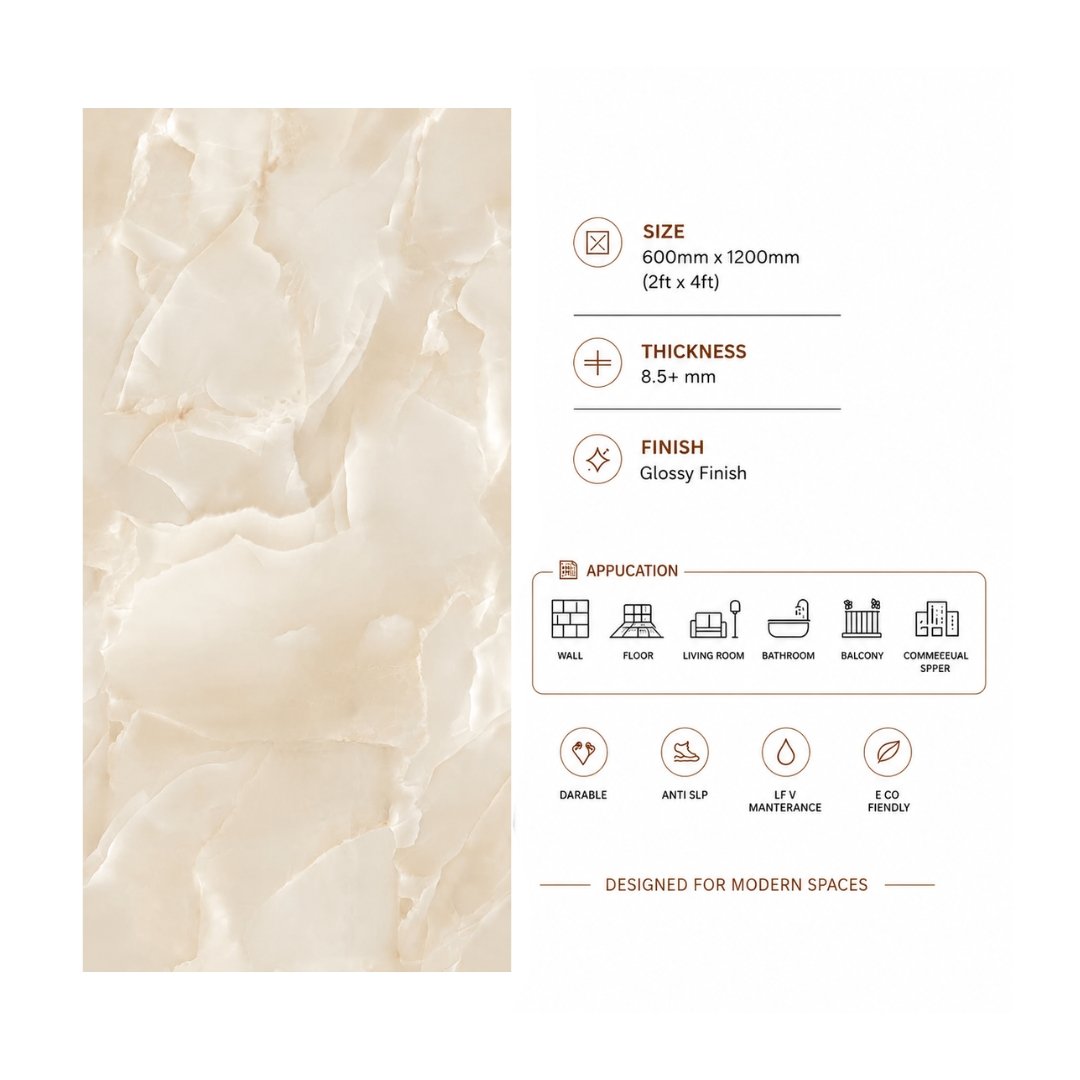 AL En Morgan Crema Marble & Stone Living Area Tiles - My Home Studio